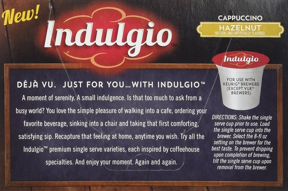Indulgio French Vanilla Cappuccino Single Serve K-cup, 42 Count (Compatible with 2.0 Keurig Brewers) N30