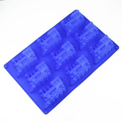 Wholeport 9-Trains Silicone Cake Mold Mould Cake Pan Handmade Biscuit Mold