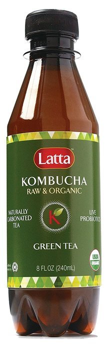 Latta Kombucha Green Tea Lemon Balm, Raw and Organic, only 2 gm of sugar, Promotes Healthy Weight Loss, Packed... N11