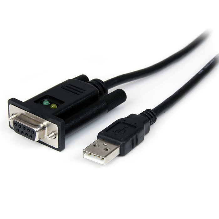 StarTech.com 1 Port USB to Null Modem RS232 DB9 Serial DCE Adapter Cable with FTDI, Black (ICUSB232FTN ) N23