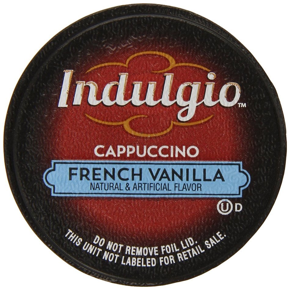Indulgio French Vanilla Cappuccino Single Serve K-cup, 42 Count (Compatible with 2.0 Keurig Brewers) N41