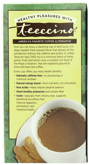 Teeccino Herbal Coffee, French Roast, Caffeine-Free, 25-Count Tea Bag N38
