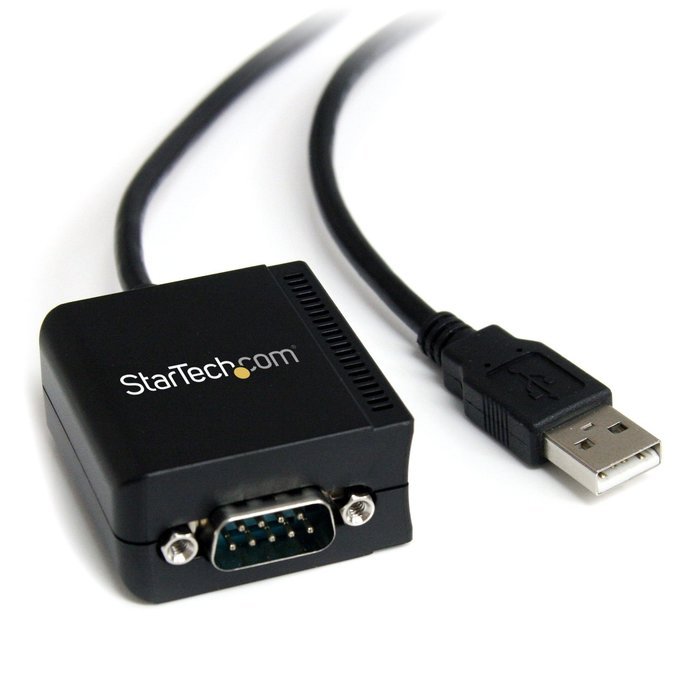 StarTech.com 1 Port USB to Null Modem RS232 DB9 Serial DCE Adapter Cable with FTDI, Black (ICUSB232FTN ) N24