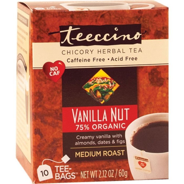Teeccino Herbal Coffee, French Roast, Caffeine-Free, 25-Count Tea Bag N39