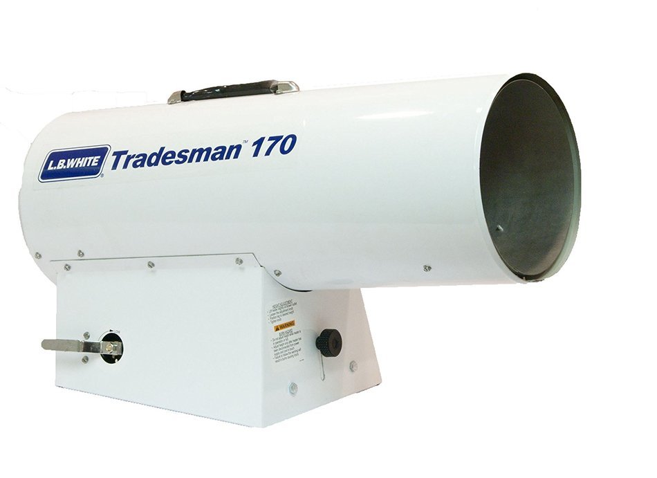 L.B. White CP170 Tradesman 170 Portable Forced Air Propane Heater, 170,000 Btuh