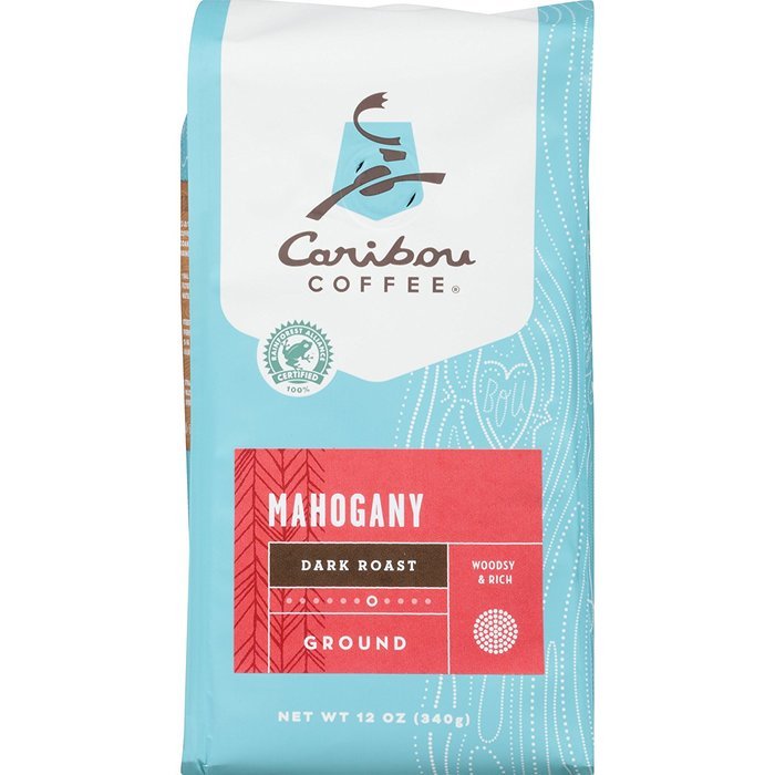 Caribou Coffee Mahogany Whole Bean, 12 Ounce Bag N69