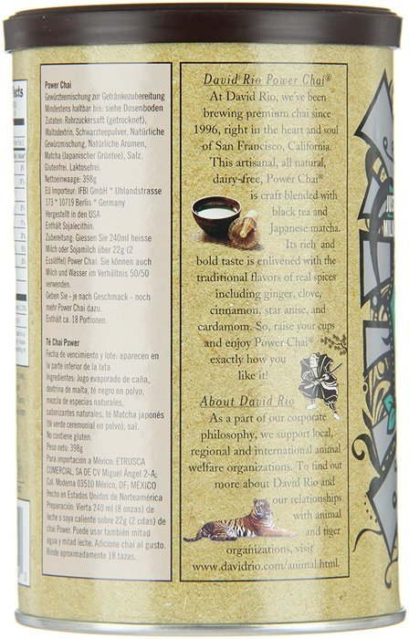 David Rio Chai Mix, Tiger Spice, 14 Ounce N17