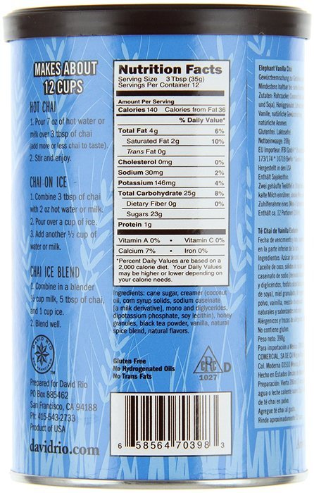 David Rio Chai Mix, Tiger Spice, 14 Ounce N21