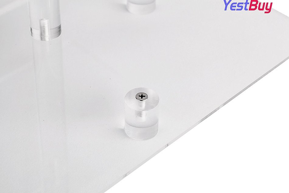 YestBuy&reg; 4 Tier Maypole Square Wedding Party Tree Tower Acrylic Cupcake Display Stand (15.1 Inches)&shy; N32
