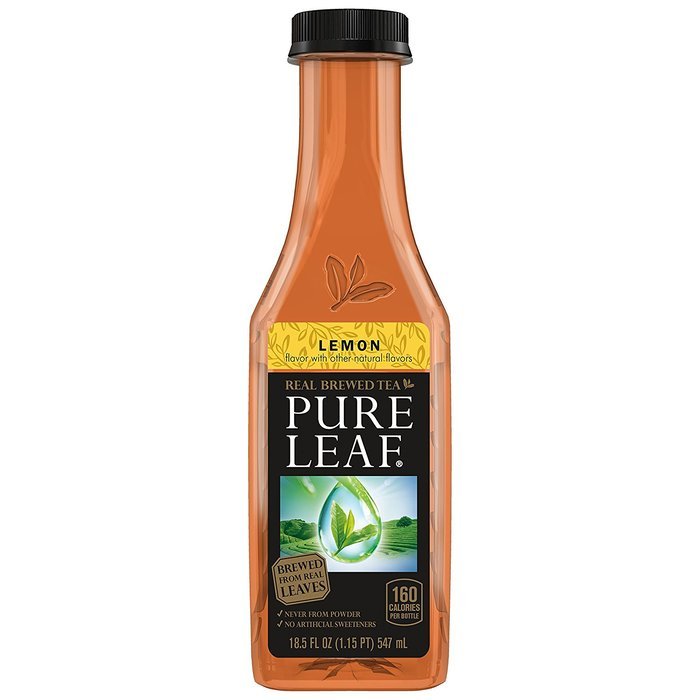 Pure Leaf Iced Tea, Unsweetened, Real Brewed Tea, 0 Calories, 18.5 Ounce (Pack of 12) N17