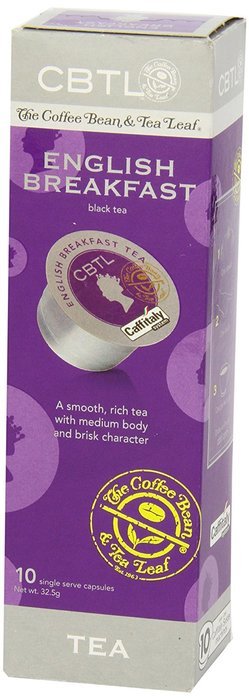 CBTL English Breakfast Tea Capsules By The Coffee Bean & Tea Leaf, Net Wt. 32.5g, 10 Count Box N6