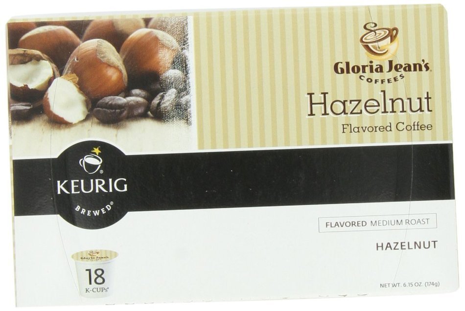 Gloria Jean's Hazelnut, K-Cup for Keurig Brewers, 48 Count N15