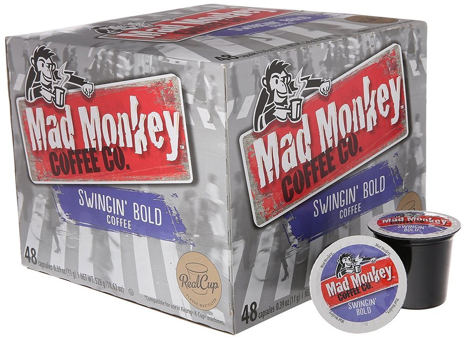 Mad Monkey Coffee Capsules, Swingin Bold, 48 Count N15