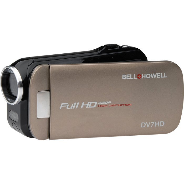 Bell & Howell Slice2 DV7HD 1080p HD Slim Video Camera Camcorder (Black) with 32GB Card + Battery + Case + Tripods... N12