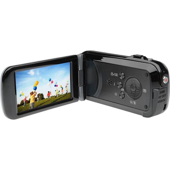 Bell & Howell Slice2 DV7HD 1080p HD Slim Video Camera Camcorder (Black) with 32GB Card + Battery + Case + Tripods... N13