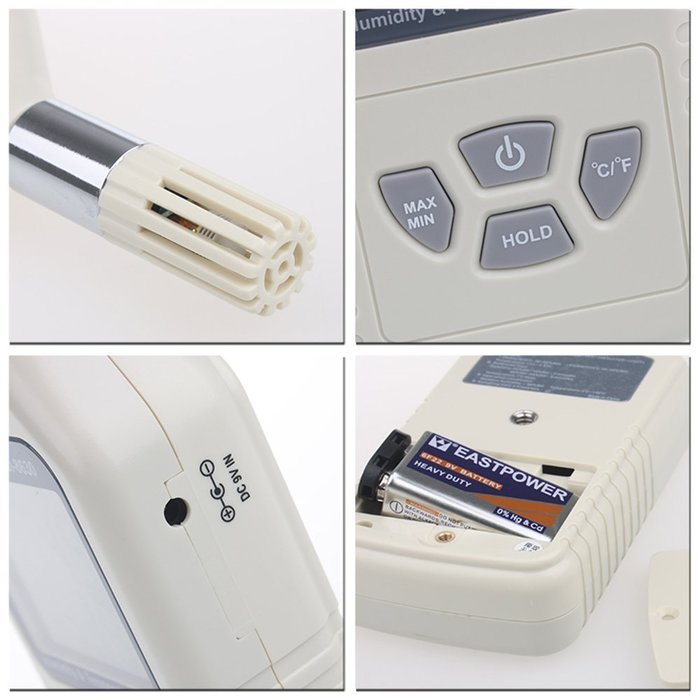 TASI LCD Display Temperature Humidity Meter Thermometer Home Comfort Monitor N2