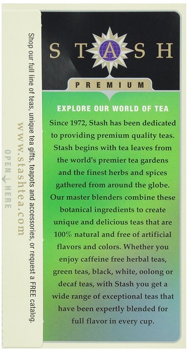 Stash, Decaf Premium Green Tea, Tea Bags, 18 ct N3