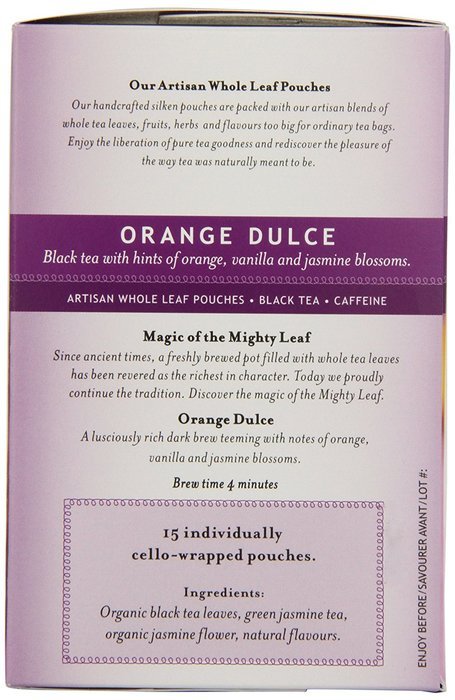 Mighty Leaf Tea Company - Orange Dulce, 15 tea bags N3