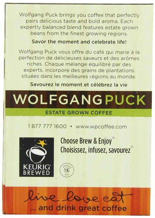 Wolfgang Puck Coffee, Jamaican Me Crazy, K-Cups for Keurig Brewers, 24-Count (Packaging May Vary) N13