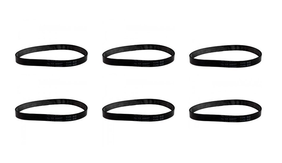 (6) Sharp EC12TWT4 Vacuum Cleaner Belt - NEW