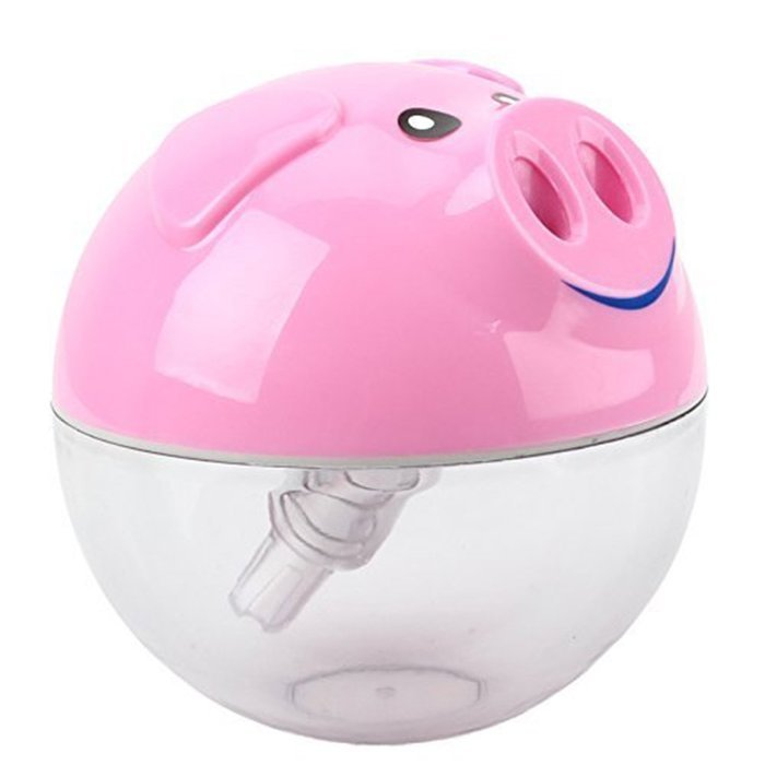 Topbeu Girls Mini Cute Pig Steam Facial Spa USB Air Purifier Humidifier 200ml with Rainbow Colorful Night Light... N11