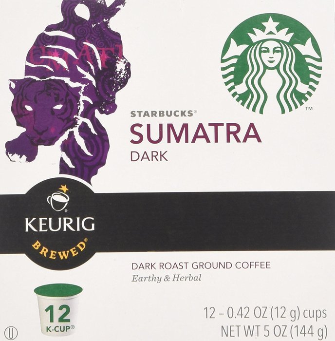 Keurig Starbucks Sumatra Dark Roast, 48 Count N2