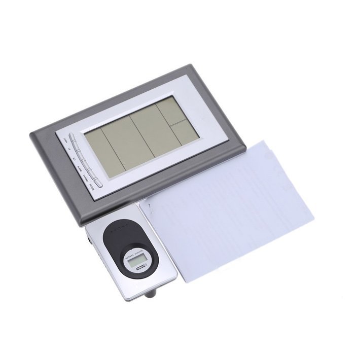 Hense Digital Indoor Humidity Monitor Hygrometer Thermomoter Monitor Weather Station with LCD Display Alarm Clock... N2