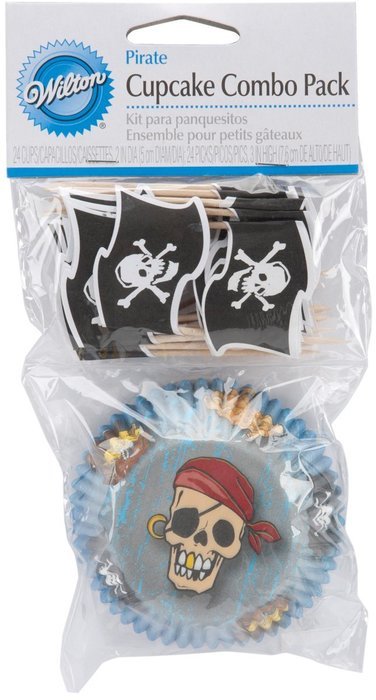 Wilton Cupcake Decorative Combo Pack, Pirate, 24-Pack