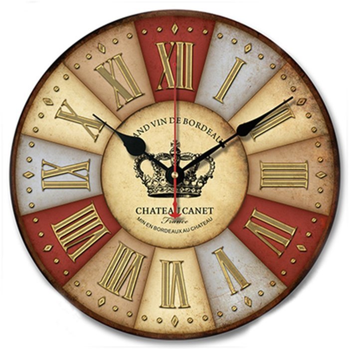 MuLuo 12 inch Round quartz Wood Wall clocks silent meeting room home watches H N4