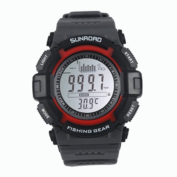 docooler Sunroad FR712A Digital All In One 3ATM Waterproof Fishing Barometer Altimeter Thermometer Watch Multifunction