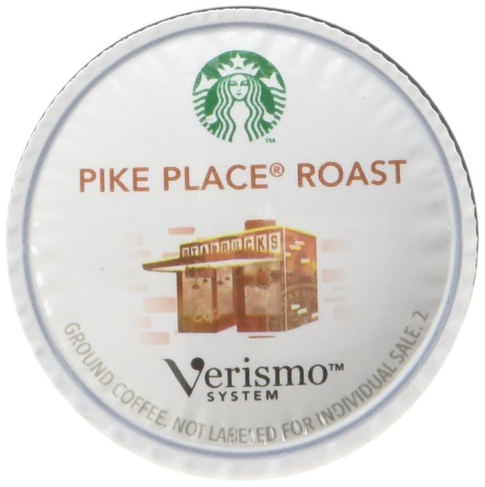 Starbucks Pike Place Roast Coffee Verismo Pods, 12 Count N3