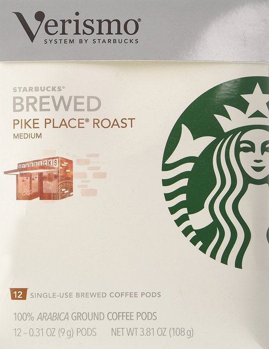 Starbucks Pike Place Roast Coffee Verismo Pods, 12 Count N4