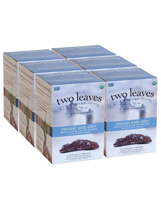 Organic Earl Grey Black Tea, 15 Count (Pack of 6) N4