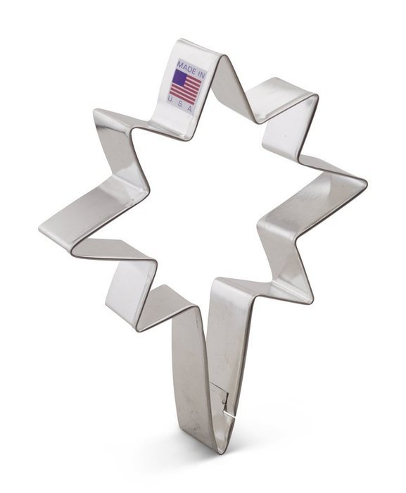 Ann Clark Star of Bethlehem Cookie Cutter - 5.75 Inches - Tin Plated Steel