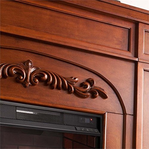 Southern Enterprises Chantilly Infrared Electric Fireplace in Oak N3