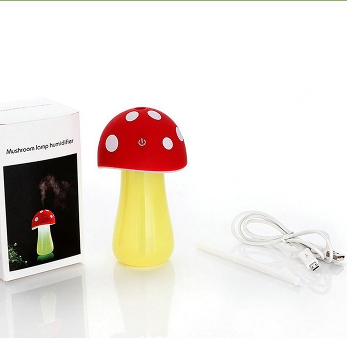 Ultrasonic Cool Mist Humidifier,Mushroom Humidifier 200ml for skin moisturing,stealth mask with No Noise,Waterless... N2