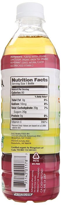 Teas' Tea Organic Lightly Sweet, Pomegranate Blueberry Green Tea, 16.9 Ounce (Pack of 12) N9
