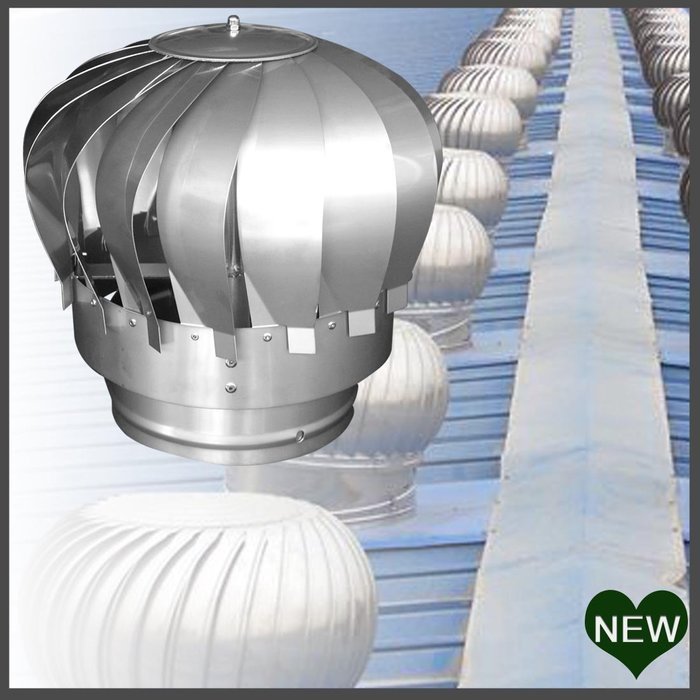 310 Mm Stainless Steel Rotating Spinning Roof Cowl MAD Spinner Chimney Flue Cowl N6