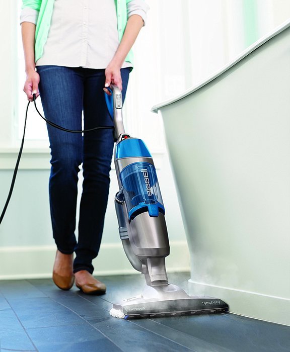 Bissell 1132A Symphony All-in-One Vacuum and Steam Mop (4 Mop Pads Included)
