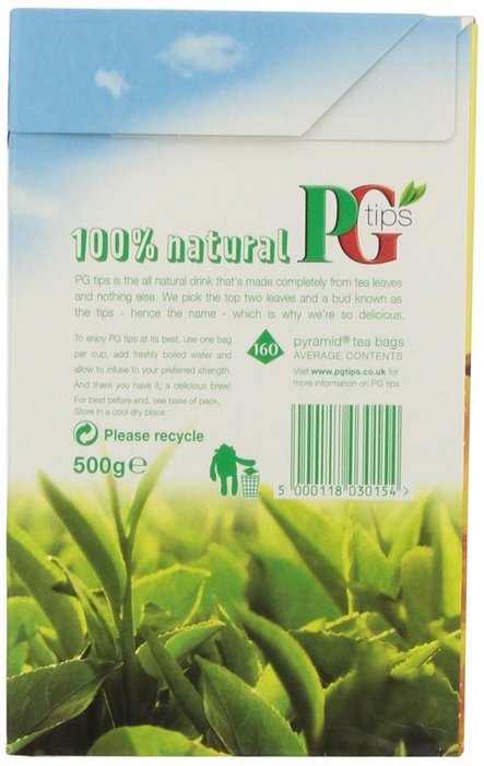 PG Tips, Pyramid Tea Bag, 160 Count Boxes N3
