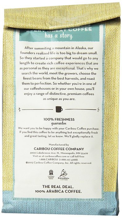 Caribou Coffee Mahogany Whole Bean, 12 Ounce Bag N95