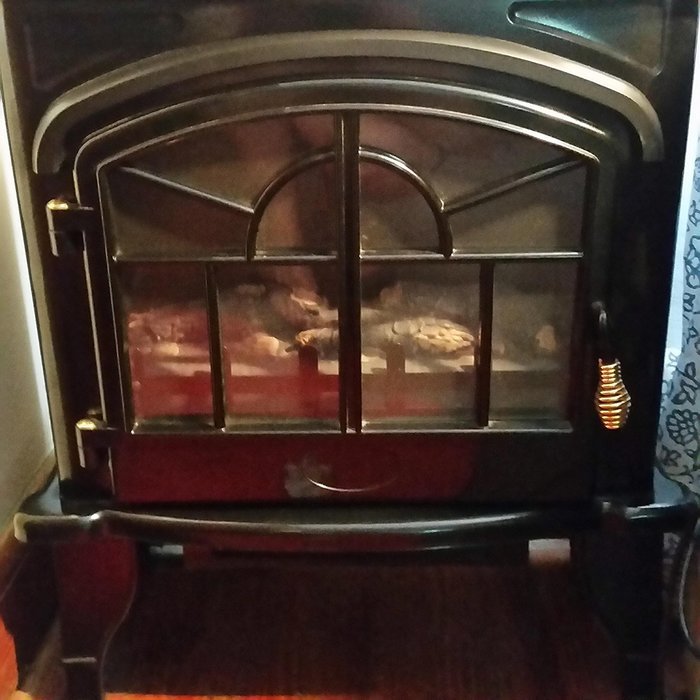 1500W Vintage Fireplace Free Standing Stove N2