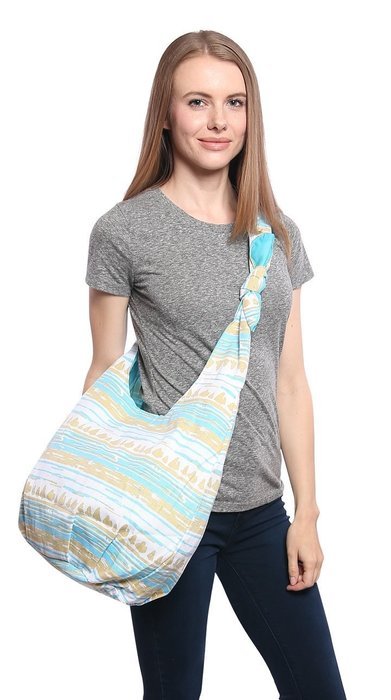 Pier 17 Large Hobo Bag For The Beach and Travel. ✮100%. (Ocean Blue)
