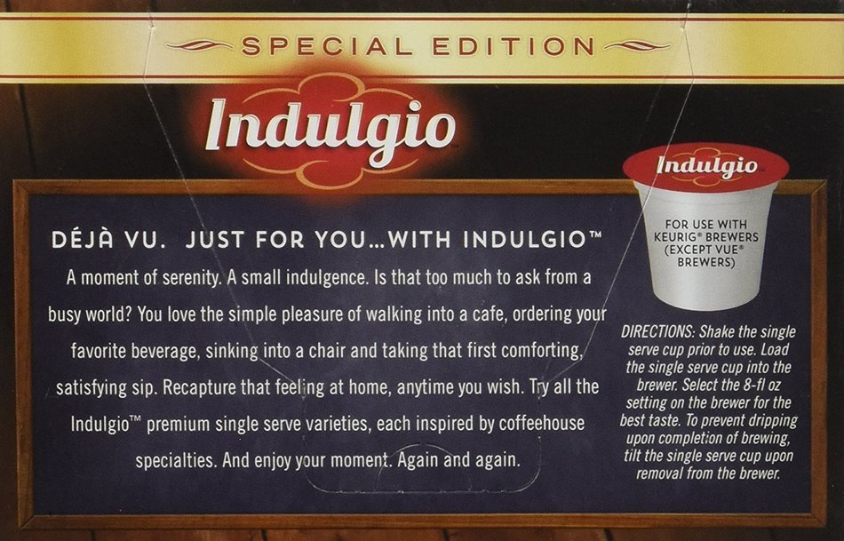 Indulgio French Vanilla Cappuccino Single Serve K-cup, 42 Count (Compatible with 2.0 Keurig Brewers) N57