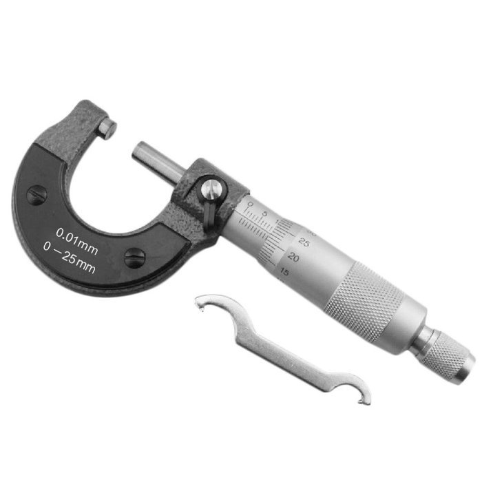 Ingdy(TM) Hot B 0-25mm 0.01mm Gauge Outside Metric Micrometer Tool With Metal For Mechanist Caliper Tool New