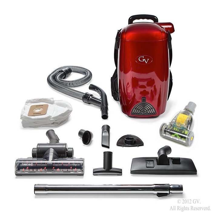 GV 8 Qt Quart Light Powerful HEPA BackPack Vacuum blower Loaded w 2 year warranty N2