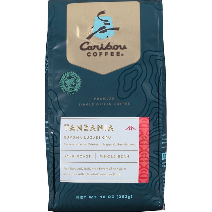 Caribou Coffee Mahogany Whole Bean, 12 Ounce Bag N103