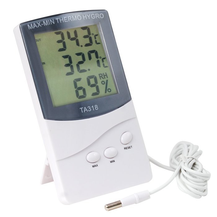 iKKEGOL LCD Digital In Out Living Indoor Outdoor Electronic Thermometer Hygrometer Humidity Meter HC520 N8
