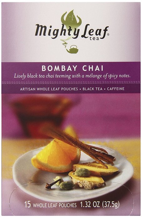 Mighty Leaf Tea, Bombay Chai, 15 Count Whole Leaf Pouch N7