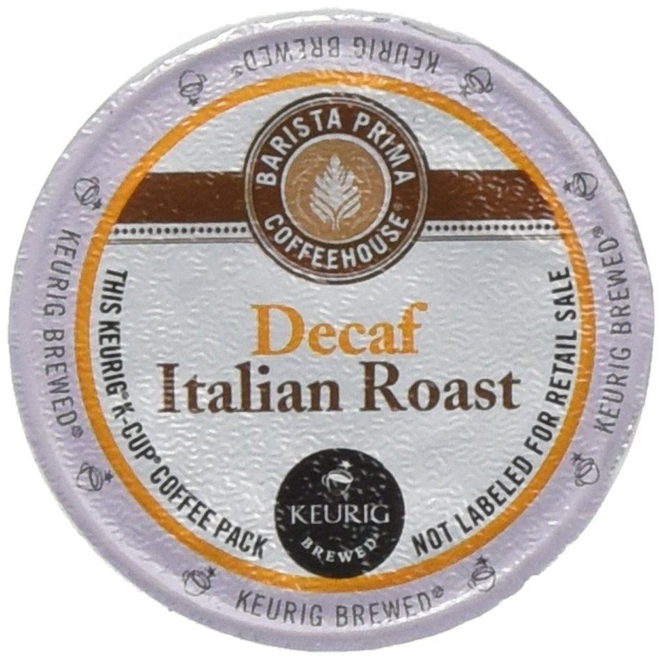 Barista Prima Decaf Coffee, Italian Roast, Rich. Dark. European., 24- Count K-Cup N16